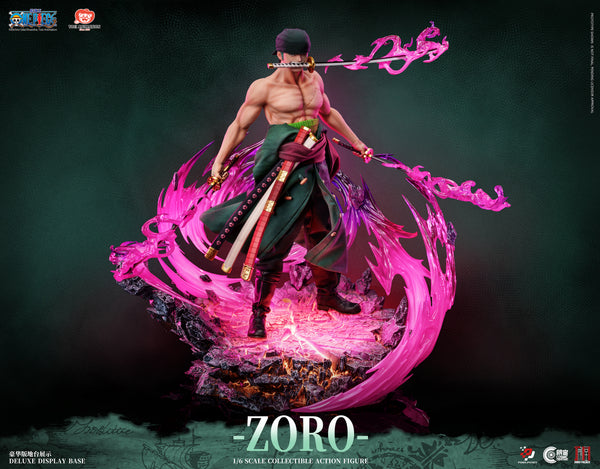 訂貨碼:80283 <訂價$2799> #(免手續費)(豪華LED地台版)卓洛=1/6 One Piece 矽膠布衣可動合金 Figure