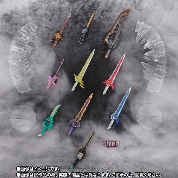 SheetNo:37790 <OrderPrice$420> #日版(淨配件)幪面超人Xross Saber專用10聖劍Set=幪面超人Saber SHF