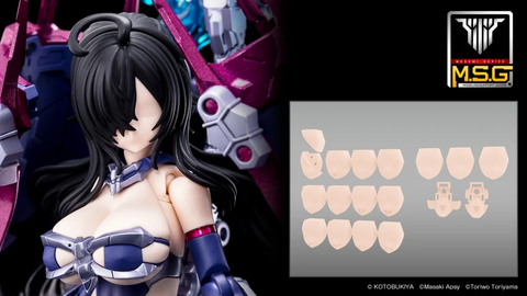 SheetNo:24144 <OrderPrice$70> #(淨配件)M.S.G 06 Face Set 皇巫用 Skin Color C=1/1 Megami Device模型