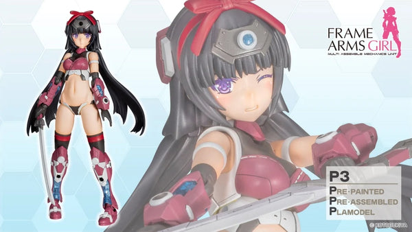 Z(ONLINESALES等通知現貨)No:065509 <Price$498> #P3 禍月 (Ninja Ver)=P3 Frame Arms Girl 已塗装已組裝 模型【現貨 模型】4934054065509