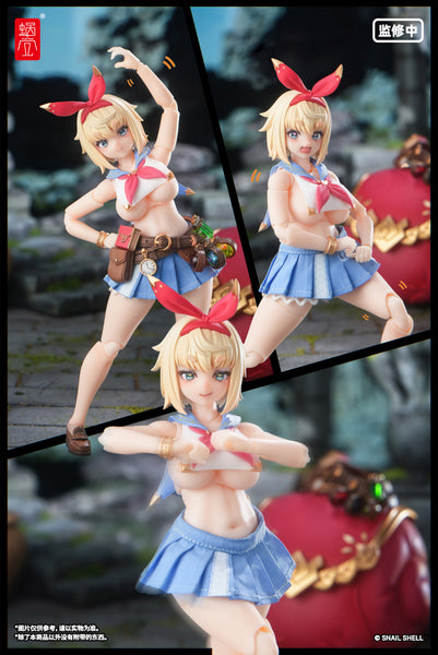 訂貨碼:80043 <訂價$565> #(免手續費)(連特典Full Set)RPGEX-06冒險者小蝸(可動眼)=1/12 蝸的異世界冒險 可動Figure