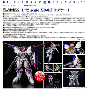 SheetNo:65695 <OrderPrice$481>  #XD-01 威龍(龍騎兵)1號=PLAMAX 1/72 scale 機甲戰記 威龍(龍騎兵) 模型