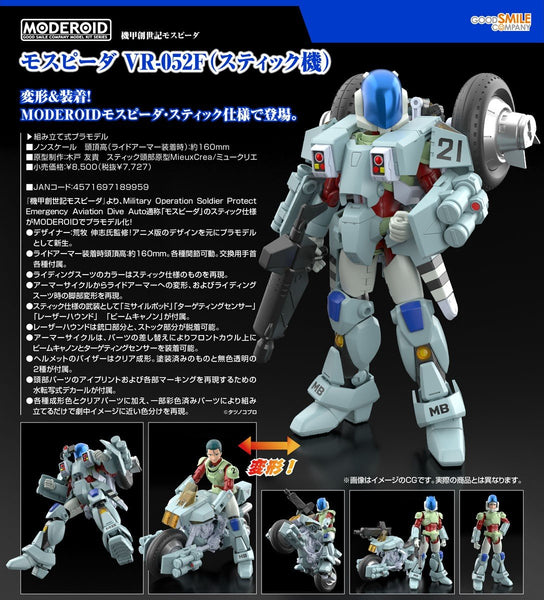 訂貨碼:67400 <訂價$448> #(免手續費)VR-052F(Stick機)MOSPEADA=MODEROID 機甲創世記 模型