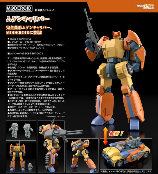 訂貨碼:67527 <訂價$412> #(免手續費)特裝機兵Mugen Calibur(三一無敵)=超時空騎兵 MODEROID 模型