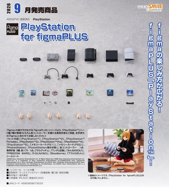 訂貨碼:67686 <訂價$245> #免手續費(淨配件)PlayStation for figma=figmaPLUS