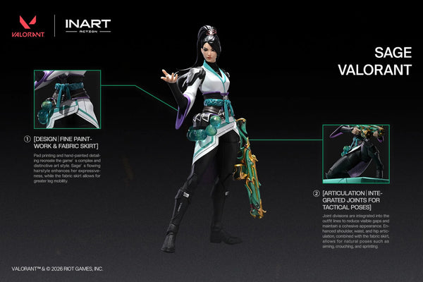 訂貨碼:81290 <訂價$420> #(免手續費)Sage=1/12 特戰英豪VALORANT Action Figure