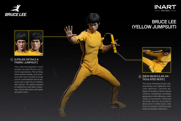 訂貨碼:80917 <訂價$588> #(免手續費)(1/12)Bruce Lee李小龍(Yellow Jumpsuit)=1/12 Collectible Action Figure
