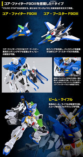 SheetNo:37371<OrderPrice$475> #日版2次12月份貨F90 III-Y Cluster高達=MG 機動戰士高達影子方程式F91 模型