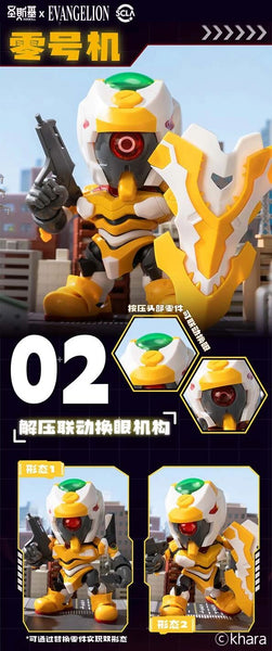 訂貨碼:88595 <訂價$569> #(原盒6pcs)SSK-EVA-01=聖斯基 X 新世紀福音戰士 Q版補完計劃 EVA 超可動拼裝盲盒
