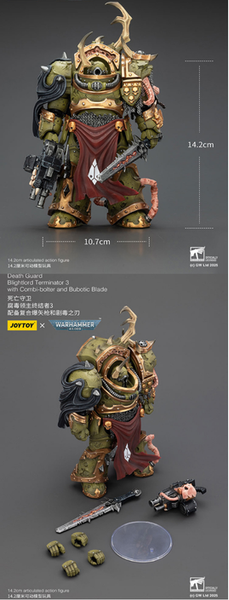 訂貨碼:89196-89198 <訂價各$403> #(免手續費)死亡守衛 腐毒領主終結者1 /2 / 3=1/18 Warhammer 40K Action Figure