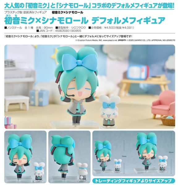 訂貨碼:79237 <訂價$211> #(免手續費)初音未來×大耳狗喜拿=Q版Figure