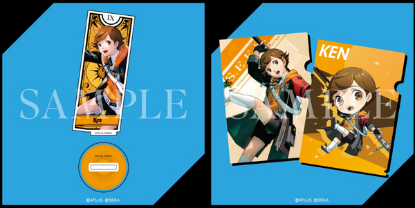 Z(ONLINESALES等通知現貨)No:000081 <Price$80> #(2種) B賞&E賞 天田乾 亞克力立牌&A4 Clear File=GoodSmile賞 女神異聞錄3 Reload【現貨 其他】