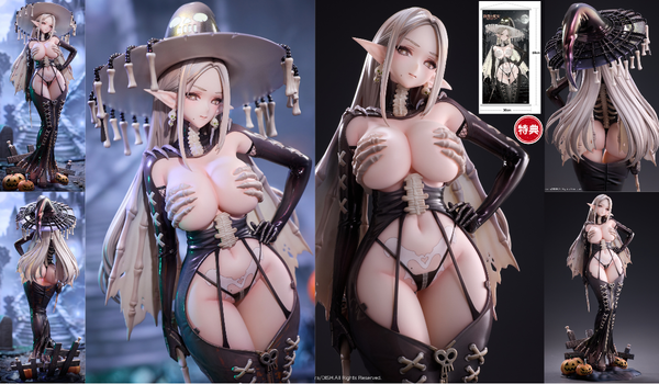 訂貨碼:70699&70700 <訂價$1099&1199> #(免手續費))骸骨魔女 Skeletia=1/7 DISH Original Illustration Figure