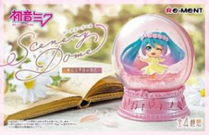 SheetNo:42891 <OrderPrice$210> #(原盒:4pcs)初音未來Miku Miku四季水晶球(Hatsune Miku Scenery Dome)=Candy Toy系列盒玩