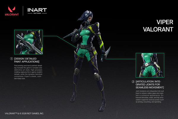 訂貨碼:81289 <訂價$468> #(免手續費)Viper=1/12 特戰英豪VALORANT Action Figure