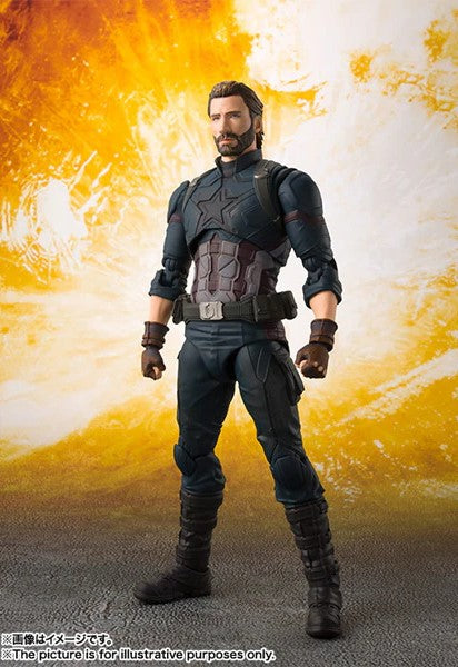 Z(ONLINESALES等通知現貨)No:225836 <Price$198> #美國隊長 Captain America=Avengers: Infinity War SHF【現貨 SHF系列】