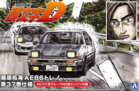 Z(ONLINESALES等通知現貨)No:059616 <Price$144> #藤原拓海 AE86 Trueno 第37卷仕樣 (Toyota)=1/24 頭文字D模型【現貨 模型】4905083059616