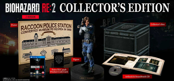 Z(ONLINESALES等通知現貨)No:098434 <Price$1480> #BIOHAZARD RE 2 (Z Version COLLECTORS EDITION) PS4=(Extra DLC 已過期)【現貨 其他】4976219098434