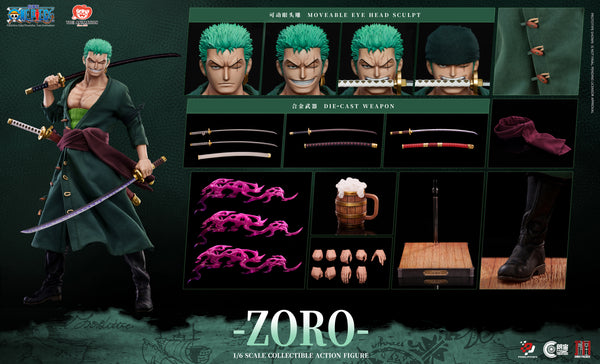 訂貨碼:80282 <訂價$2099> #(免手續費)(通常版)卓洛=1/6 One Piece 矽膠布衣可動合金 Figure