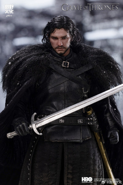 訂貨碼:89891 <訂價$859> #(免手續費)(Full set豪華植髮版)瓊恩·雪諾(Jon Snow)&冰原狼 白靈(Ghost)+雪地套裝=1/12 冰與火之歌:權力遊戲 可動Figure