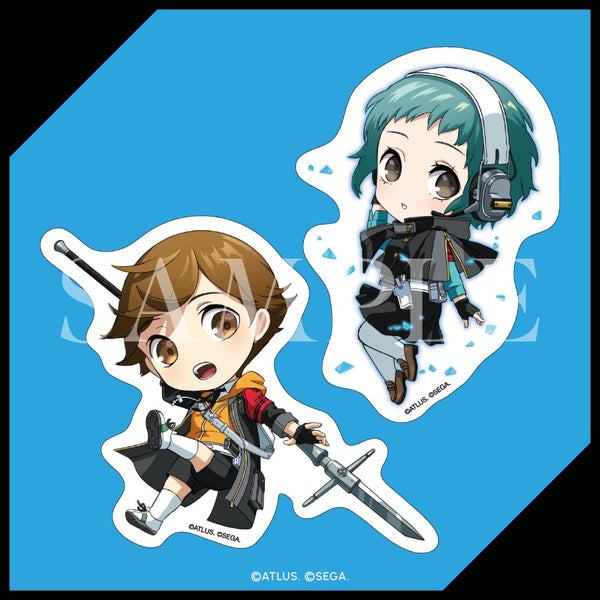 Z(ONLINESALES等通知現貨)No:000077 <Price$20> #(1種) F賞 山岸風花＆天田乾 貼紙=GoodSmile賞 女神異聞錄3 Reload【現貨 其他】