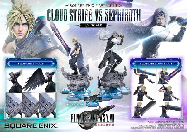 SheetNo:86874 <OrderPrice$31200> #克勞德.史特萊夫Cloud Strife VS 賽菲羅斯Sephiroth=Masterline Final Fantasy VII(FF7)Rebirth 1/4 Scale statue