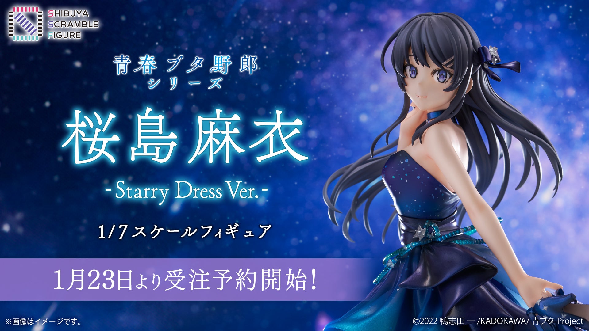 SheetNo:77484 <OrderPrice$1426> #櫻島麻衣 (Starry Dress Ver)=1/7 青春豬頭少年系列 figure