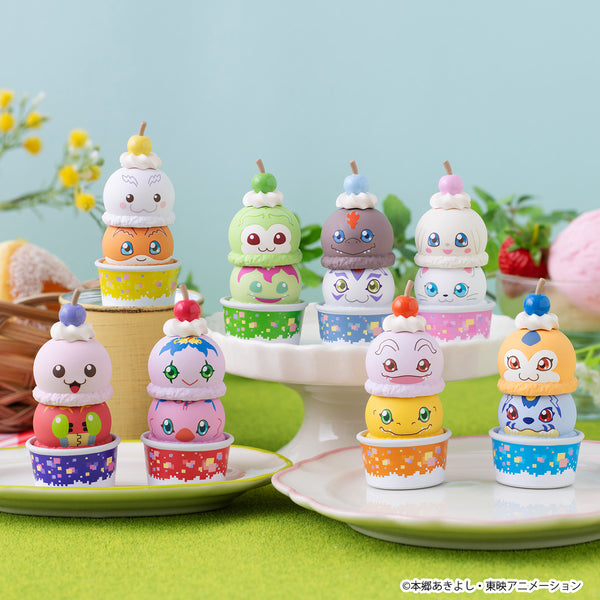 訂貨碼:39910&39911 <訂價$430&524> #(免手續費)數碼暴龍 雪糕造型公仔=Tsumichen Digimon Adventure Figure