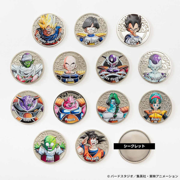 SheetNo:37430&37431 <OrderPrice$550&$750> #(全56種 原盒14pcs)DBZ 收藏硬幣Vol.1=Medaka Collection硬幣盒玩