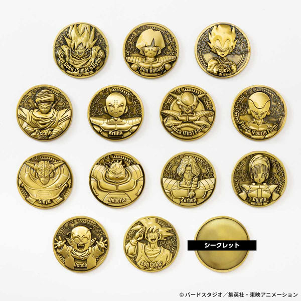 SheetNo:37430&37431 <OrderPrice$550&$750> #(全56種 原盒14pcs)DBZ 收藏硬幣Vol.1=Medaka Collection硬幣盒玩