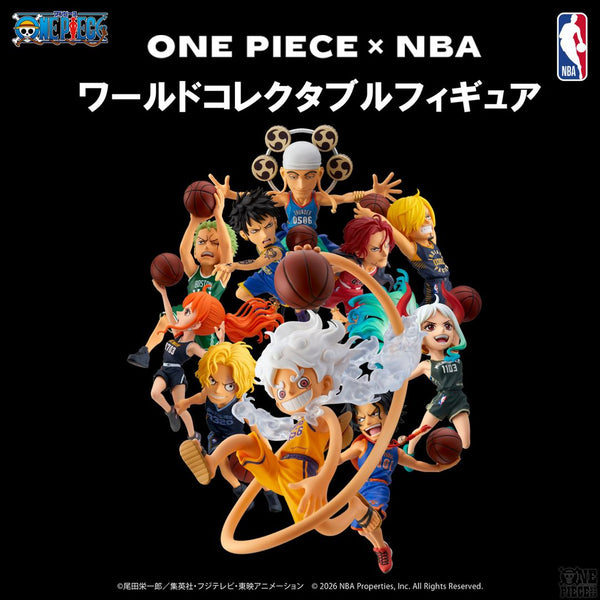 訂貨碼:30477-30486 <訂價各$145> #日版(散裝)One Piece × NBA WCF figure (魂Shop限定)