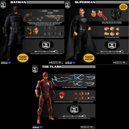 (ONMK114等通知現貨Sales)No:767322 <Price$1099> #Zack Snyder s Justice League Deluxe Steel Boxed Set=One:12 Collective-MEZCO【現貨 可動Figure】