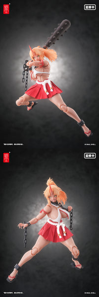 訂貨碼:89825 <訂價$418> #(免手續費)(連特典鎖鏈x2)RPGEX-08 鬼巫女 次女・紅葉=1/12 蝸的異世界冒險 可動Figure