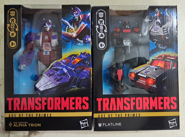 Z(ONLINESALES等通知現貨)No:319890 <Price$499> #(Set2pcs) Alpha & Trion Flatline=TF Generations Series Age Of Prime Voyager【現貨 Transformers】5010996319890/5010996319883