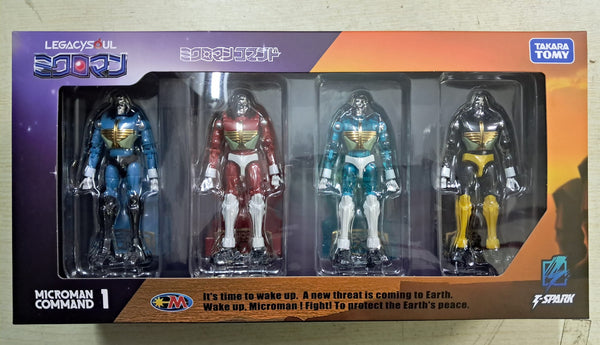 Z(ONLINESALES等通知現貨)No:997047 <Price$450> #微星小超人Microman Command 1號4體set=LEGACYSOUL 可動figure-TakaraTomy(T-Spark)【現貨 Action Figure】4904810997047
