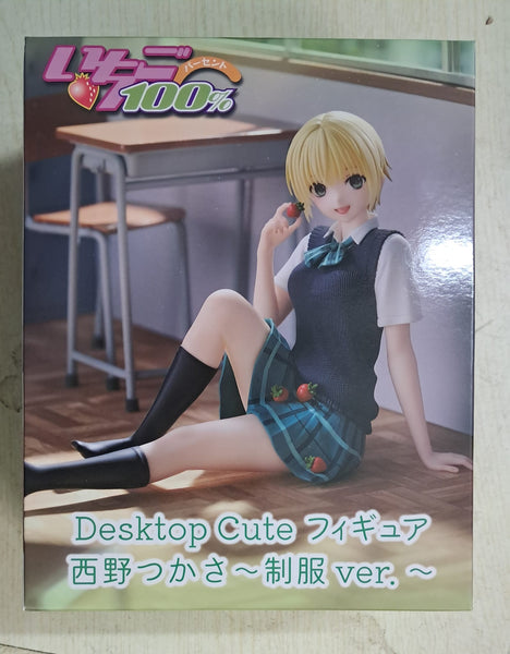 Z(ONLINESALES等通知現貨)No:405503 <Price$149> #西野司 (School uniform Ver)=草莓100% Desktop Cute Figure【現貨 景品】840342405503