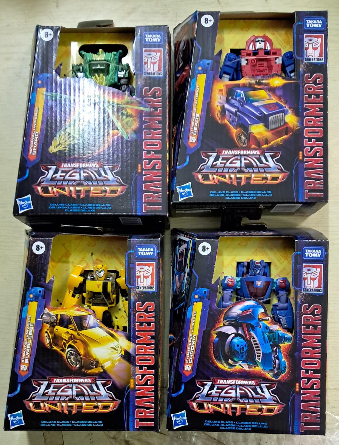 Z(ONLINESALES等通知現貨)No:195999 <Price$499> #Shard/Gears/Bumblebee/Chromia=TF Legacy United-Hasbro【現貨 Transformers】