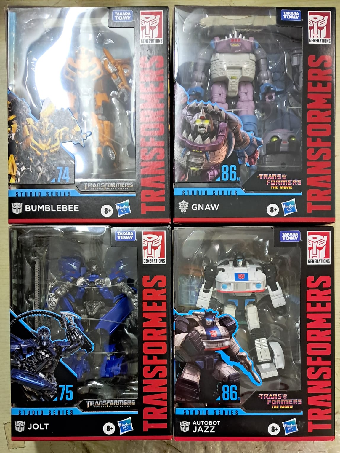 Z(ONLINESALES等通知現貨)No:195999 <Price$599> #Bumblebee/Gnaw/Jolt/Jazz=TF Studio Series-TakaraTomy(Hasbro)【現貨 Transformers】