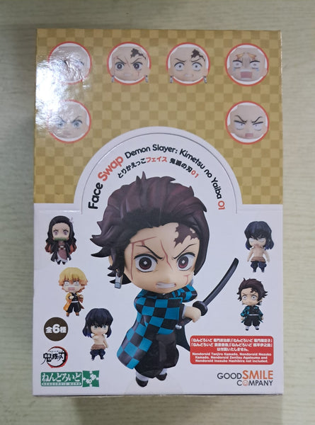 Z(ONLINESALES等通知現貨)No:156555 <Price$199> #(淨配件) (原盒6pcs) 替換用臉部表情 鬼滅之刃01=GS土偶more【現貨 土人系列】4580590156555