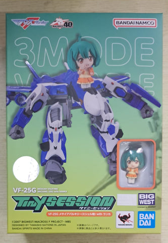 Z(ONLINESALES等通知現貨)No:63897 <Price$169> #VF-25G Messiah Valkyrie(米歇爾機)with蘭卡=Macross F Tiny Session Collection figure【現貨】