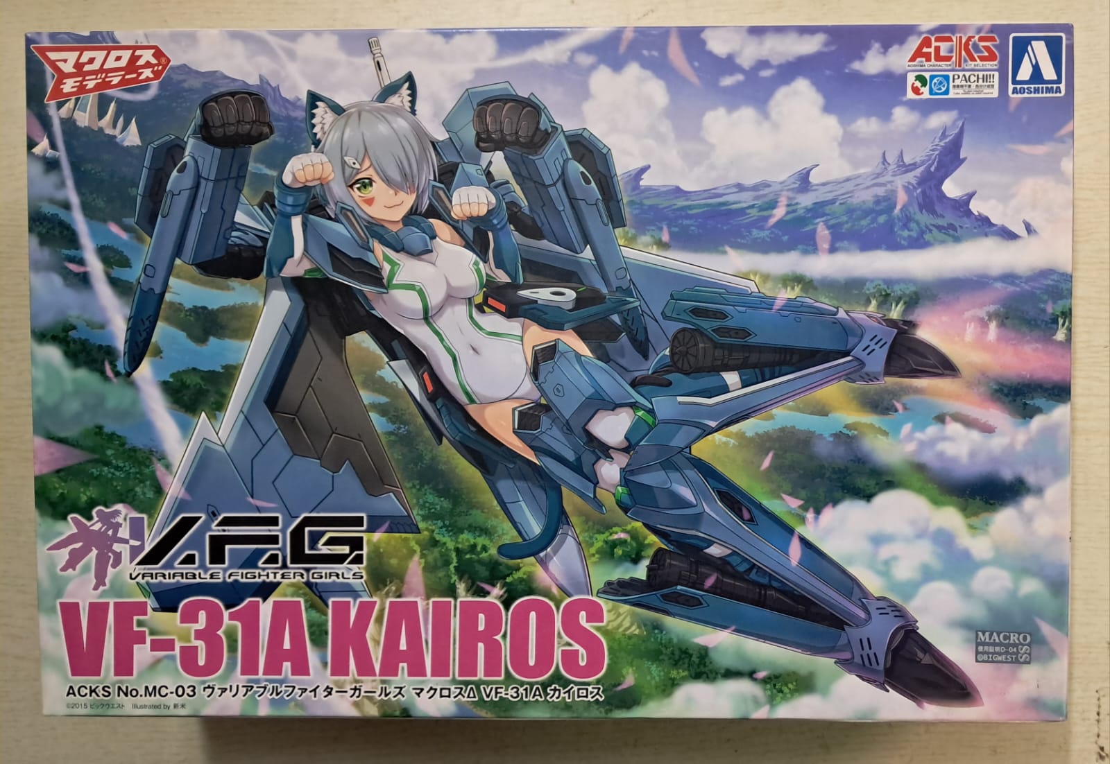 Z(ONLINESALES等通知現貨)No:056172 <Price$299> #MC-03 少女VF-31A Kairos=ACKS模型 V.F.G.-Aoshima青島【現貨 模型】4905083056172