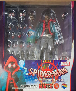 Z(ONLINESALES等通知現貨)No:471075 <Price$399> #No.107 蜘蛛俠 Spiderman (Miles Morales)=Spiderman:Into The Spider-Verse-Medicom【現貨 MAFEX】4530956471075