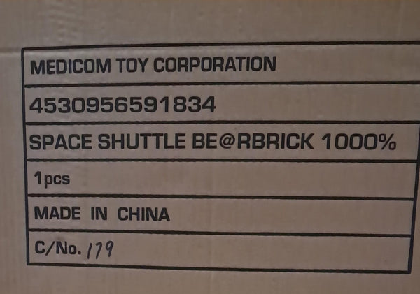 Z(ONLINESALES等通知現貨)No:591834 <Price$2490> #Space Shuttle 1000%=Be@rBrick-Medicom【現貨 Be@rBrick】4530956591834