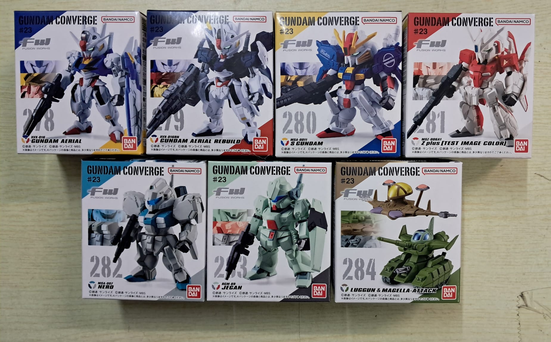 Z(ONLINESALES等通知現貨)No:836797 <Price$250> #(Set7pcs) 高達Converge #23=FW Gundam Converge盒玩【現貨 盒玩】4549660836797