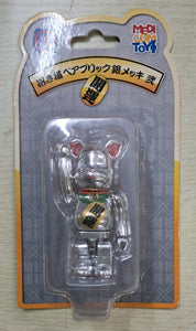 Z(ONLINESALES等通知現貨)No:544748 <Price$298> #招財貓 100% 銀色 開運=Be@rBrick-Medicom【現貨 Be@rBrick】4530956544748