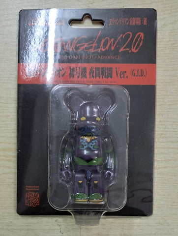 Z(ONLINESALES等通知現貨)No:585376 <Price$100> #初號機 100% 夜間戦闘ver (G.I.D.)=Be@Rbrick【現貨 Be@rBrick】4530956585376