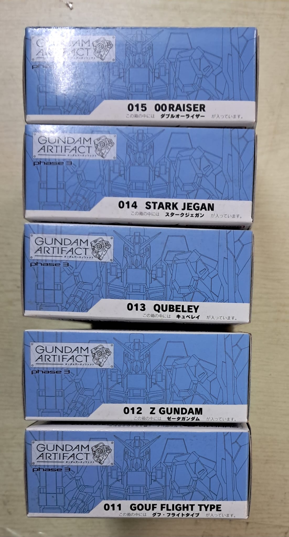 Z(ONLINESALES等通知現貨)No:820291 #(5pcs) Gundam Artifact Vol.3