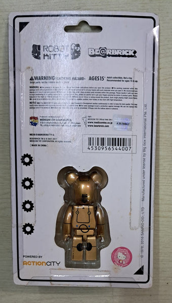 Z(ONLINESALES等通知現貨)No:544007 <Price$100> #(Gold) Robot Hello Kitty 100%=Be@rBrick-Medicom【現貨 Be@rBrick】4530956544007