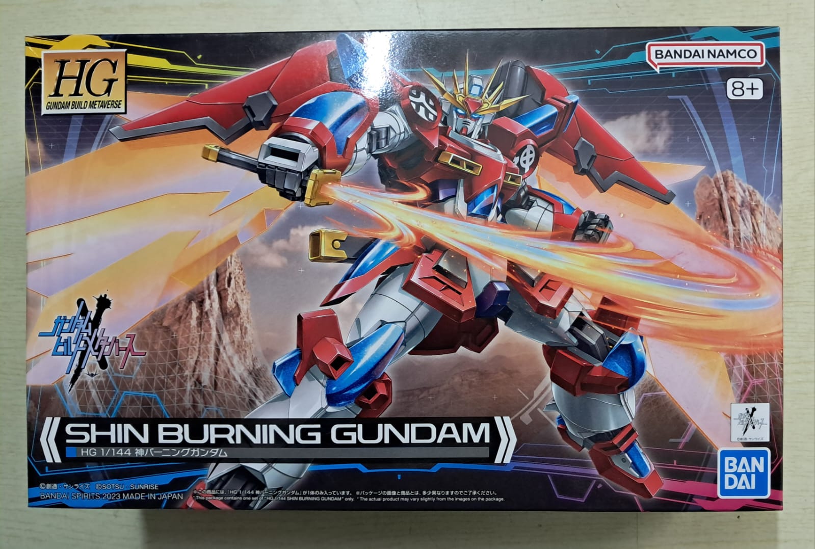 Z(ONLINESALES等通知現貨)No:657121 <Price$126> #神爆熱高達 Shin Burning Gundam=HG 模型【現貨 模型】4573102657121