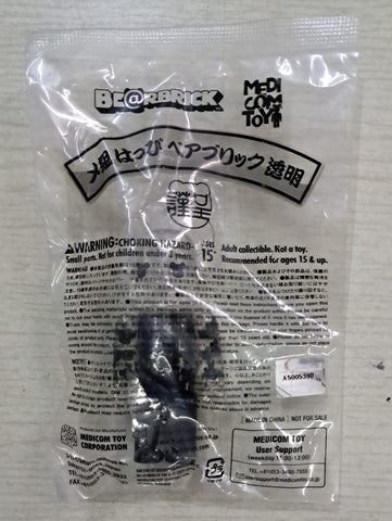 Z(ONLINESALES等通知現貨)No:5005390 <Price$198> #メ組はっぴ ベアブリック 透明 100%=Be@rBrick-Medicom【現貨 Be@rBrick】
